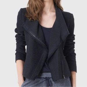 Vince Frayed Edge Tweed Navy Jacket size S